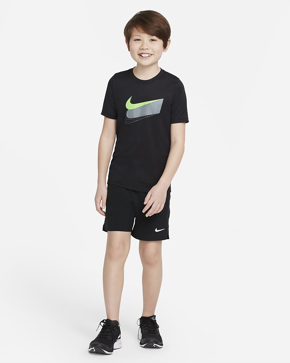 Playera de entrenamiento para ninos talla grande Nike Dri FIT